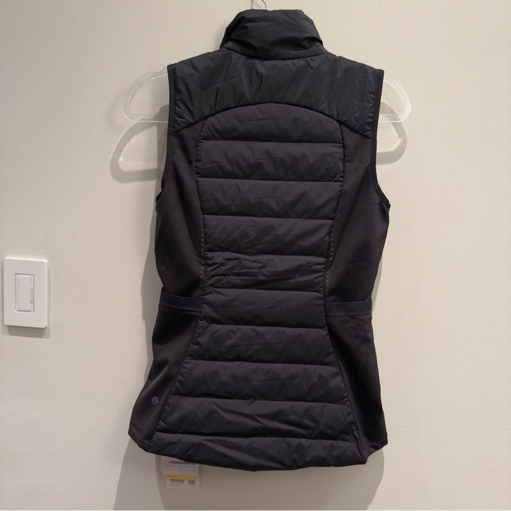 NWT - Lululemon Down For It All Vest Black Sleeveless Zip-Up - Picture 6 of 16